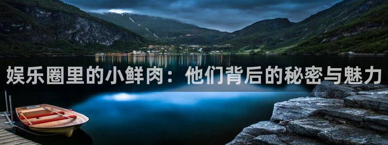 壹号top娱乐：娱乐圈里的小鲜肉：他们背后的秘密与魅力